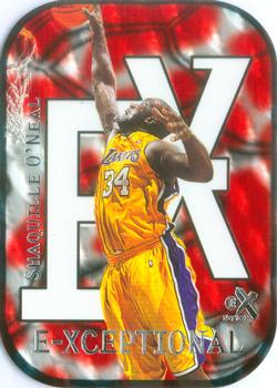 1999-00 E-X - E-Xceptional Red #12XC Shaquille O'Neal Front