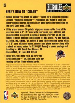 1997-98 Collector's Choice - You Crash the Game Scoring #C9 Joe Smith Back