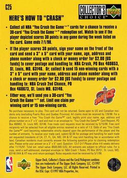 1997-98 Collector's Choice - You Crash the Game Scoring #C25 Gary Payton Back