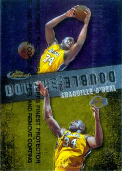 1999-00 Finest - Double Double #D11 Shaquille O'Neal Front
