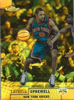 1999-00 Finest - Gold Refractors #21 Latrell Sprewell Front