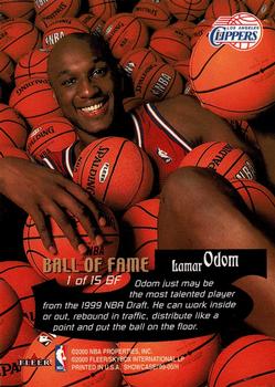1999-00 Flair Showcase - Ball of Fame #1 BF Lamar Odom Back