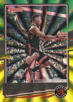 2020-21 Donruss - Holo Green and Yellow Laser #196 Kyle Lowry Front