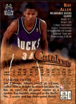 1997-98 Finest #18 Ray Allen Back