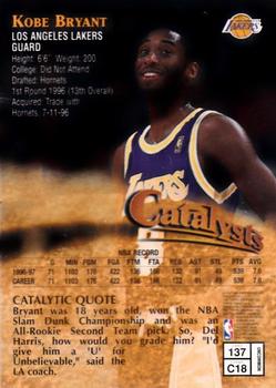 1997-98 Finest #137 Kobe Bryant Back