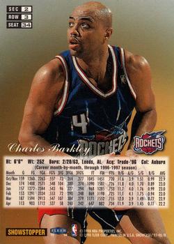 1997-98 Flair Showcase #34 Charles Barkley Back