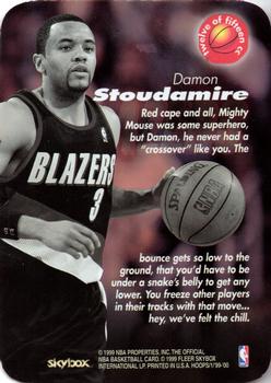 1999-00 Hoops - Calling Card #12CC Damon Stoudamire Back