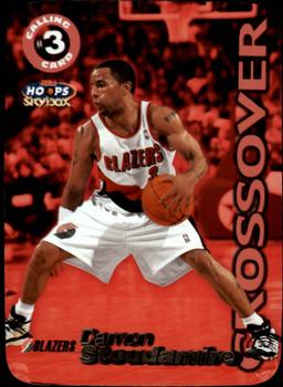 1999-00 Hoops - Calling Card #12CC Damon Stoudamire Front