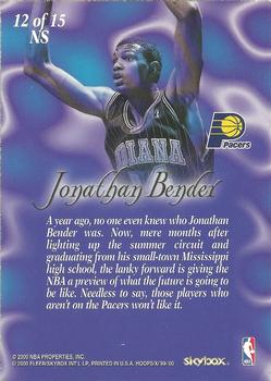 1999-00 Hoops Decade - New Style #12NS Jonathan Bender Back