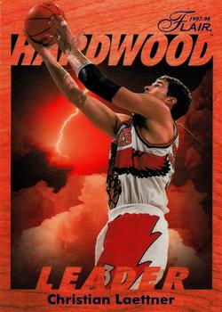 1997-98 Fleer - Flair Hardwood Leaders #1 Christian Laettner Front