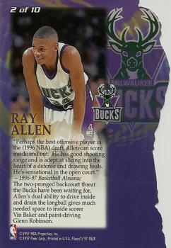 1997-98 Fleer - Franchise Futures #2 Ray Allen Back