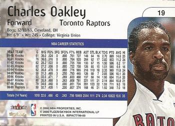 1999-00 SkyBox Impact #19 Charles Oakley Back