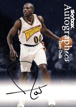 1999-00 SkyBox Premium - Autographics #NNO Tony Delk Front