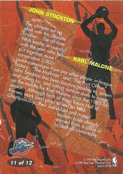 1997-98 Fleer - Game Breakers #11 Karl Malone / John Stockton Back