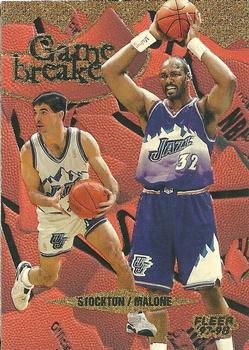 1997-98 Fleer - Game Breakers #11 Karl Malone / John Stockton Front