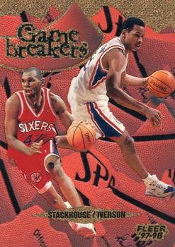 1997-98 Fleer - Game Breakers #8 Allen Iverson / Jerry Stackhouse Front