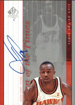 1999-00 SP Authentic - Sign of the Times #JT Jason Terry Front