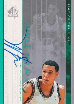 1999-00 SP Authentic - Sign of the Times #MB Mike Bibby Front