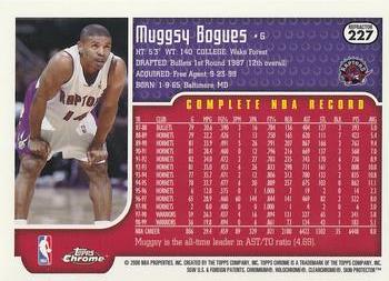 1999-00 Topps Chrome - Refractors #227 Muggsy Bogues Back