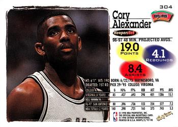 1997-98 Hoops #304 Cory Alexander Back