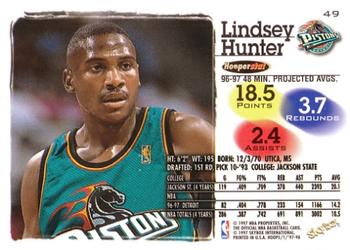 1997-98 Hoops #49 Lindsey Hunter Back