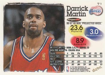 1997-98 Hoops #71 Darrick Martin Back