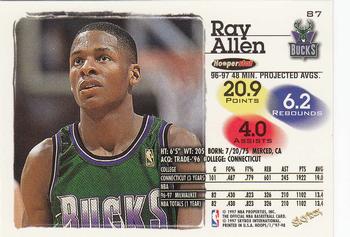 1997-98 Hoops #87 Ray Allen Back