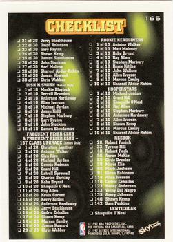 1997-98 Hoops #165 Checklist Back