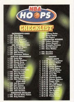 1997-98 Hoops #165 Checklist Front