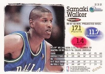 1997-98 Hoops #232 Samaki Walker Back