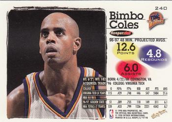 1997-98 Hoops #240 Bimbo Coles Back