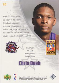 2004 Upper Deck All-Star Game Promos #BO Chris Bosh Back
