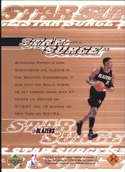 1999-00 Upper Deck - Star Surge #S8 Scottie Pippen Back