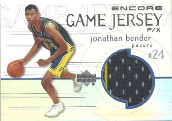 1999-00 Upper Deck Encore - Game Jerseys #JB-J Jonathan Bender Front