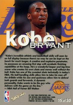 1997-98 Hoops - Talkin' Hoops #15 Kobe Bryant Back