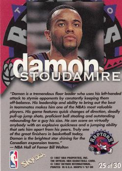 1997-98 Hoops - Talkin' Hoops #25 Damon Stoudamire Back