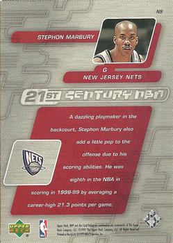 1999-00 Upper Deck MVP - 21st Century NBA #N9 Stephon Marbury Back