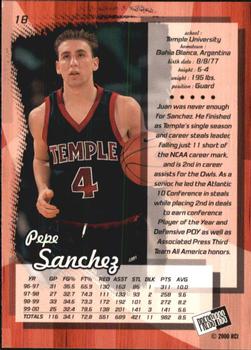 2000 Press Pass - Torquers #18 Pepe Sanchez Back