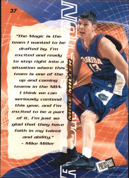 2000 Press Pass SE - Alley Oop #37 Mike Miller Back