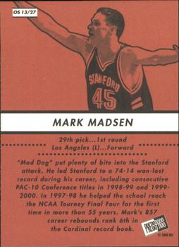 2000 Press Pass SE - Old School #OS13 Mark Madsen Back