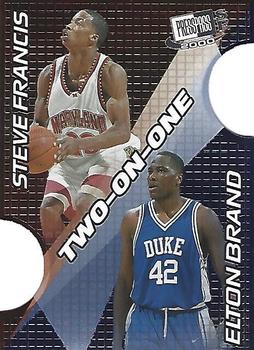 2000 Press Pass SE - Two on One #TO 4B Steve Francis / Elton Brand Front