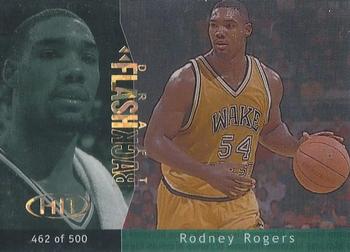 2000 SAGE HIT - Draft Flashbacks Emerald #D7 Rodney Rogers Front