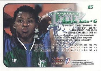 2000 SkyBox Dominion WNBA - Extra #85 Sonja Tate Back