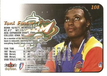2000 SkyBox Dominion WNBA - Extra #108 Toni Foster Back