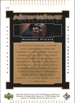 2000 SP Top Prospects - New Wave #N2 Mamadou N'Diaye Back