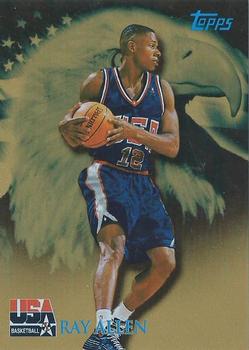 2000 Topps Team USA - Gold #75 Ray Allen Front