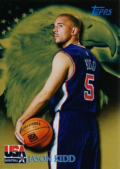 2000 Topps Team USA - Gold #81 Jason Kidd Front