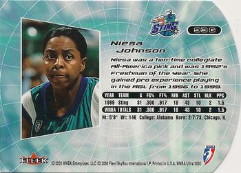 2000 Ultra WNBA - Gold Medallion #93G Niesa Johnson Back