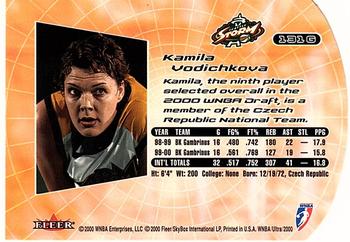 2000 Ultra WNBA - Gold Medallion #131G Kamila Vodichkova Back