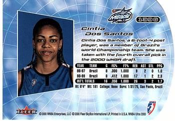 2000 Ultra WNBA - Gold Medallion #139G Cintia Dos Santos Back